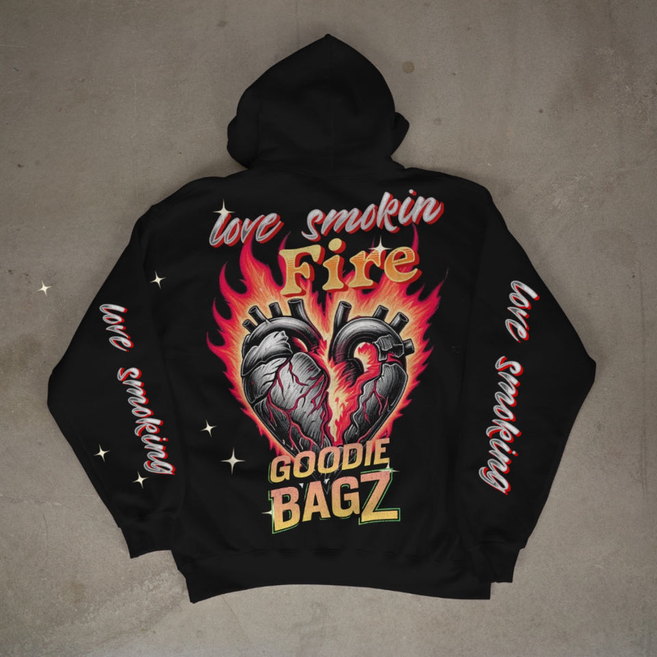 GBZ Luv smoking Zip up Hoodie